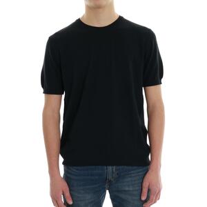T-SHIRT IN MAGLIA NERO